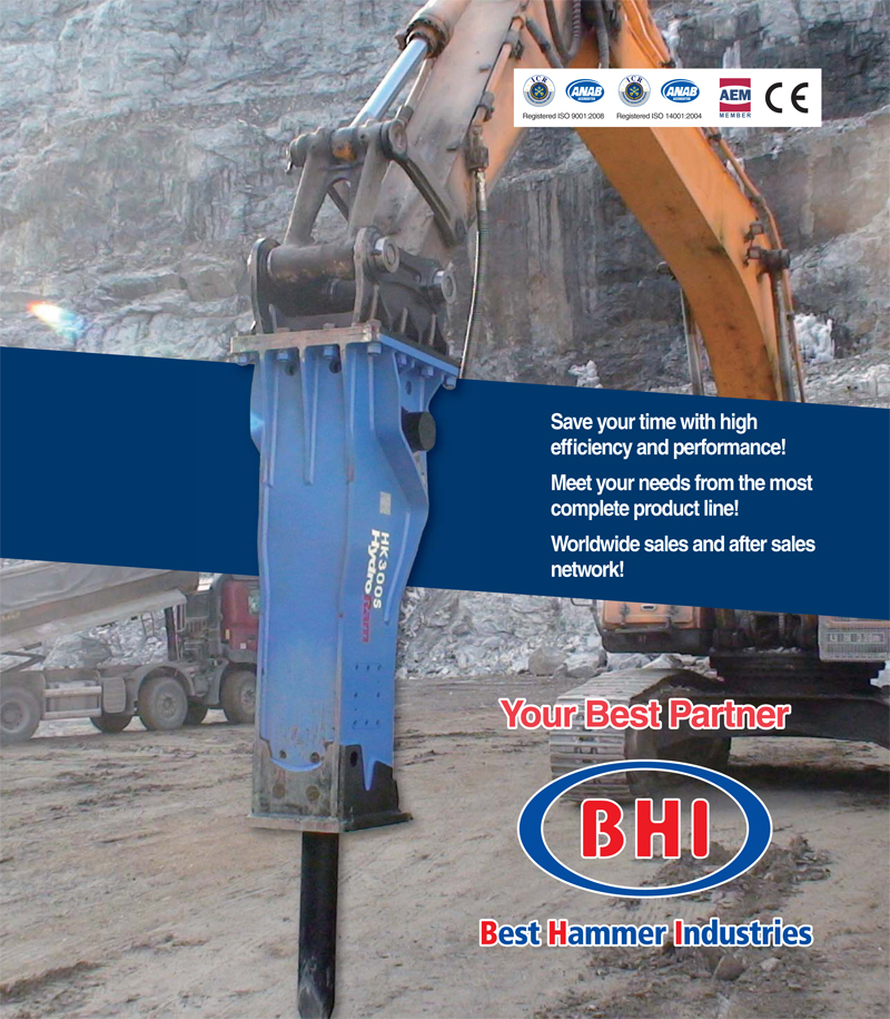 Support Hydraulic hammer, Hydraulic breaker Best Hammer Industries